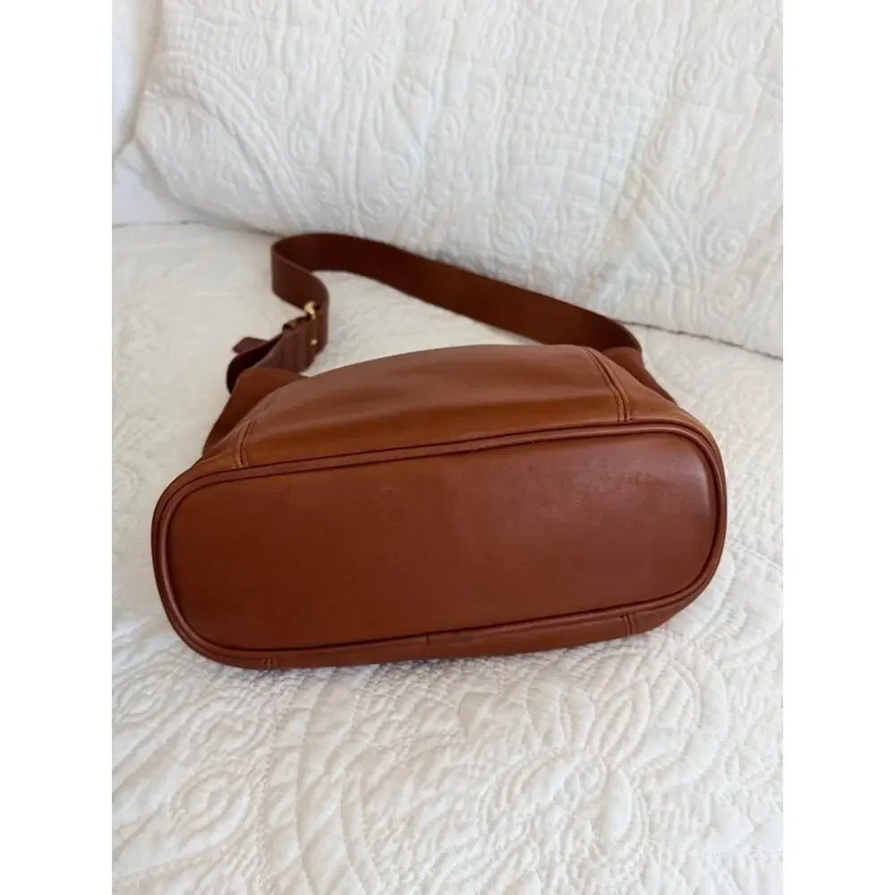 Vintage Coach Legacy Bucket Bag in British Tan Leather